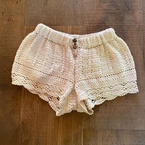 Spell Byron Bay Crochet Mini Shorts
